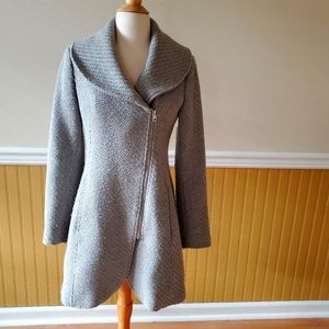 Jessica Simpson Women's Gray Wool Trench Coat Jacket ~ Small